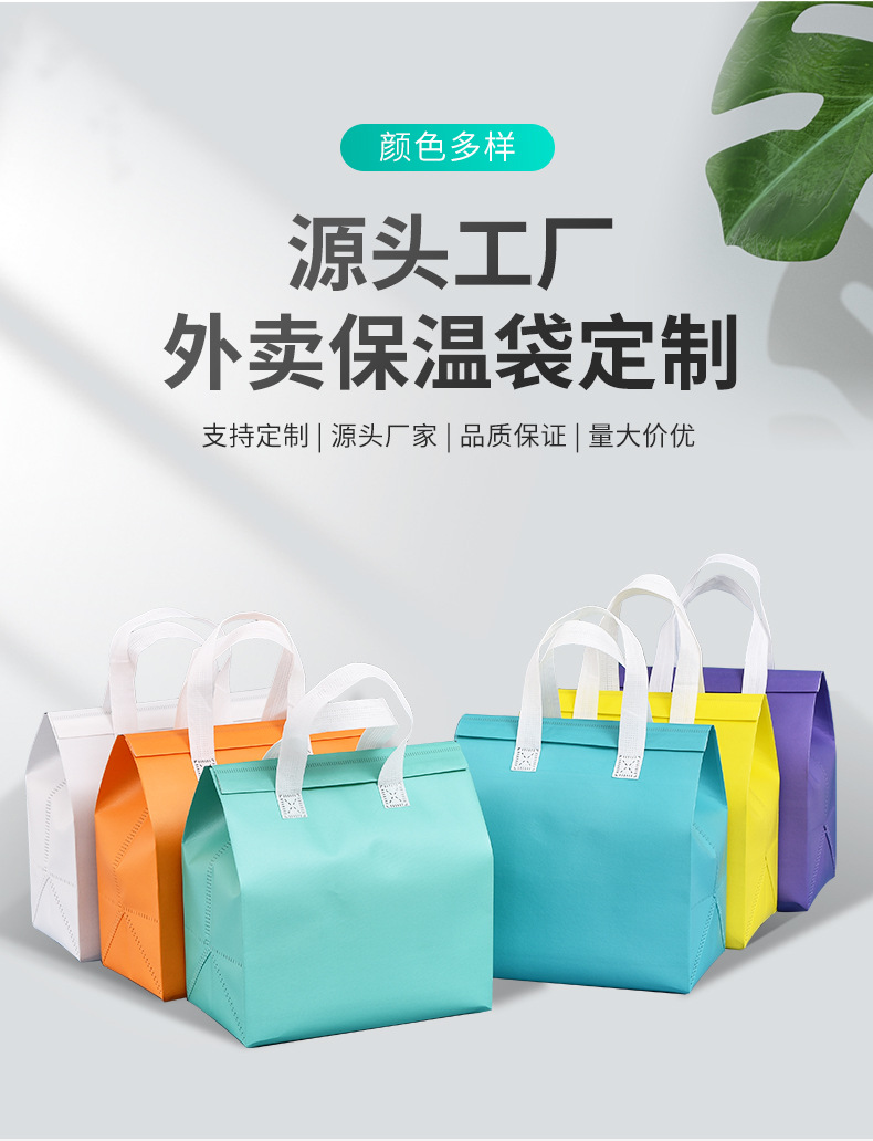 曲靖市无纺布保温袋外卖袋